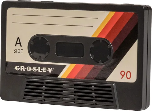 Miniatura 10 de Altavoz portátil inalámbrico Bluetooth de cinta de casete Crosley CR3045BK-CS, diseño clásico en negro