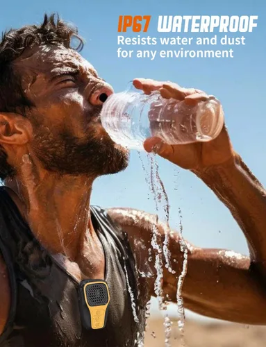 Miniatura 5 de Altavoz Bluetooth portátil, mini altavoz con clip, altavoz portátil inalámbrico con micrófono integrado, llamadas manos libres, regalos de artilugio