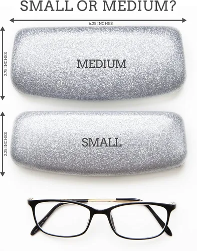 Miniatura 6 de La original e impresionante caja de gafas de concha dura, para mujer, de Spunky Soul Recubierto por un suave brillo Paño de limpieza