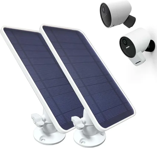 Miniatura 8 de DIANMU Panel solar para cámara de seguridad SimpliSafe para exteriores y serie 2, con cable resistente a la intemperie de 13 pies y soporte