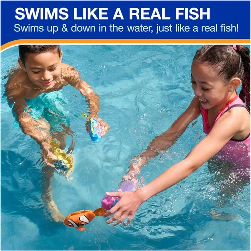 Miniatura 3 de SwimWays Juguete de pez de arrecife arcoíris, accesorios de natación para niños y juguetes acuáticos, juguetes para aprender a nadar en la piscina