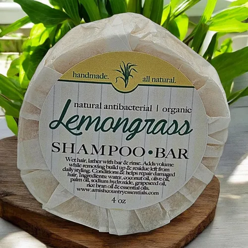Miniatura 2 de Lemongrass Shampoo Bar, Energizing & Refreshing Cuidado del cabello, Todo tipo de cabello, Aceite esencial de citronela refrescante