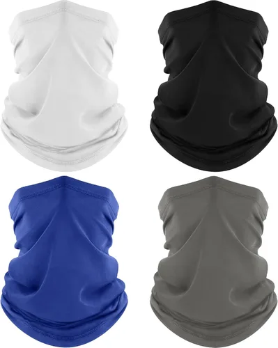 Miniatura 9 de ROXUN Paquete de 4 Polainas para Cuello, Bufanda con Protección UV, Máscara Facial Transpirable y Refrescante, Bandana para Senderismo