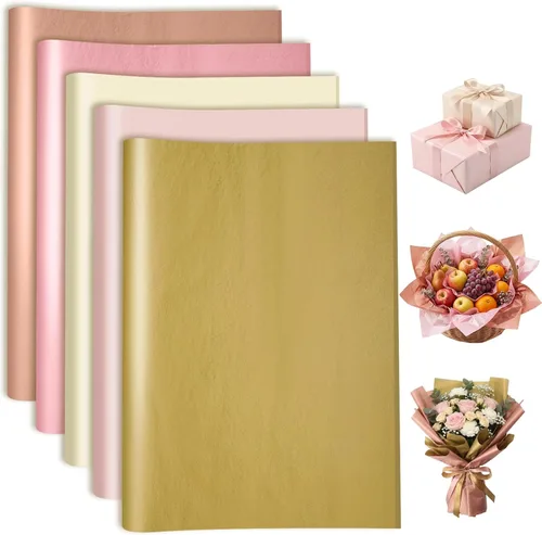 Miniatura 7 de woric 120 hojas de papel de seda verde para bolsas de regalo, papel de seda multicolor grueso de 17 GSM, a granel para envolver regalos, graduación