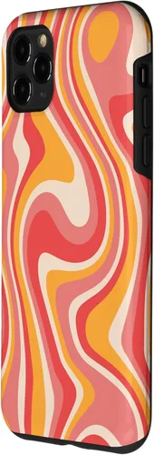 Miniatura 2 de iPhone 11 Pro Max Retro Groovy Liquid Swirl Hippie 70's 80's Psychedelic Phone Case