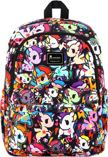 Miniatura 12 de Tokidoki Mochila con llavero Unicorno linda mochila de viaje para laptop para mujer, bolsa casual, mochila ligera, mochila de día