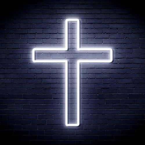 Miniatura 13 de ADVPRO Cruz Jesús Decoración Para El Hogar Flex Silicona LED Neon Sign - Azul - st16s33-fnu0059-b