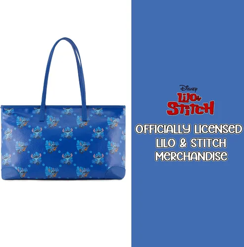 Miniatura 6 de Disney Lilo and Stitch - Bolso de mano para niñas, niños, adolescentes y adultos, de piel sintética de puntada, bolso de mano para cosplay con bolsa