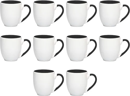 Miniatura 3 de Juego de 1 tazas de café grandes estilo bistro personalizadas de 16 onzas, paquete personalizado a granel, perfectas para café, té, expreso, cacao