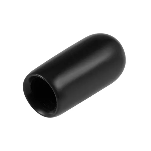Miniatura 20 de uxcell 80 tapas de goma de 0.551 in de vinilo de identificación redonda tapa tapa de rosca de tornillo protectores negro