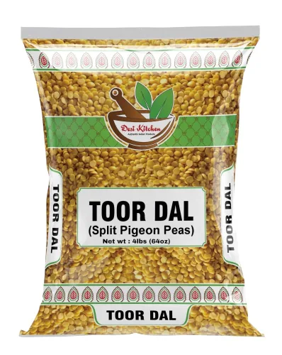 Desi Kitchen Toor Dal 4 libras (64 onzas) (guisantes de paloma dividida) por Rani Foods Inc