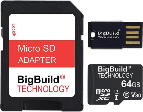 Tarjeta de memoria Micro SDXC U3 Ultra Fast de 64 GB de 100 MB/s para Akaso Brave 4, Brave 4 Elite, Brave 4 Pro Action Camera