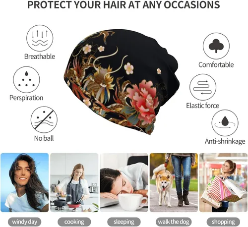 Miniatura 8 de Fantasy Dragon - Gorro multifunción con diseño de calavera suave y elástico gorro de invierno cálido bufanda de moda para hombres y mujeres