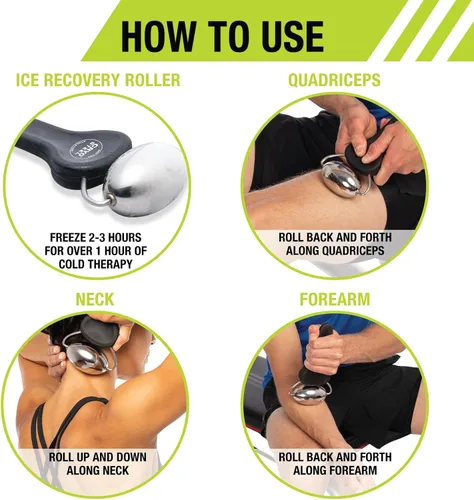 Miniatura 5 de Pro-Tec Athletics Rollers, RM Extreme, RM Extreme Mini Roller, Cryosteel Ice Roller, Portable Roller, Deep Tissue Massage, Muscle Relief, Hamstring