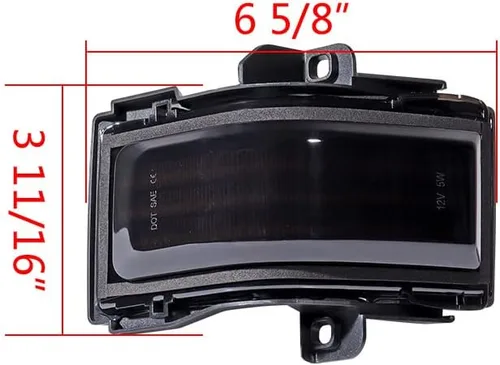 Miniatura 6 de Astra Depot 2 luces intermitentes de luz intermitente LED ámbar blanco y ámbar dinámico para remolque, luz indicadora DRL de estacionamiento