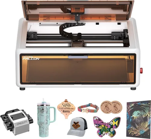 Miniatura 8 de Creality Falcon A1 - Grabadora láser de 10 W, salida potente de 80 W, totalmente cerrada, velocidad de 600 mm/s, posicionamiento automático