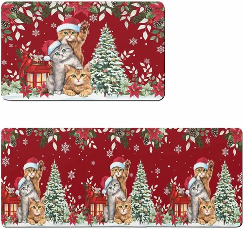 Tapete de baño de Navidad para bañera, antideslizante, de secado rápido y absorbente, de tierra de diatomeas, tapete de cocina, tapete de cocina,