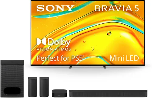 Miniatura 18 de Sony BRAVIA 5 55-Pulgadas 4K Mini LED Smart TV (K-55XR50, 2025) y Barra de Sonido BRAVIA Theater Bar 6 3.1.2ch con Subwoofer Inalámbrico en Paquete