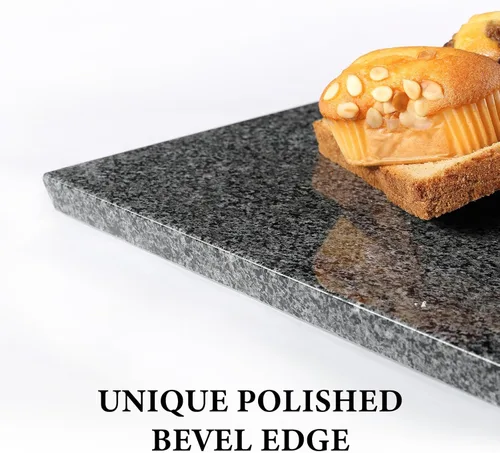 Miniatura 7 de Koville Tabla de Cortar de Mármol Natural para Cocina, 16x20 pulgadas Losa de Mármol Extra Grande Hecha a Mano para Queso, Charcutería, Tabla