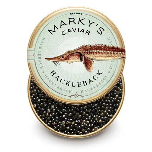 Miniatura 4 de MARKY'S Juego de regalo de caviar caspio – 1 oz / 28 g (paquete de 3) x Beluga Hybrid Caviar, Privat Stock Almas Osetra, Osetra Royal Amber Caviar