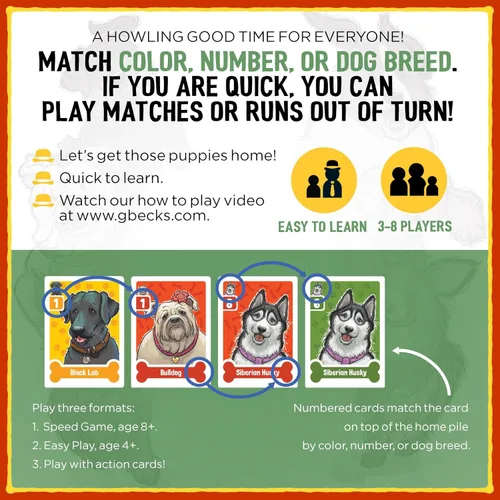 Miniatura 5 de Grandpa Beck's Games Nuts About Mutts - Juego de cartas de eliminación de manos para la familia, para niños, adolescentes y adultos, de The Creators