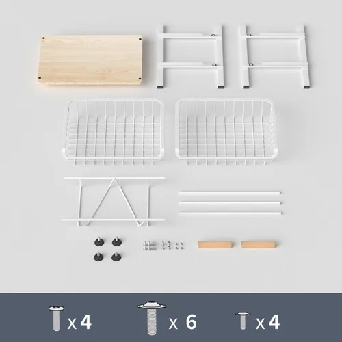 Miniatura 5 de NiuYichee - Cesta de almacenamiento de frutas de cocina de 3 capas con estante para snacks, estante de almacenamiento en encimera, estante