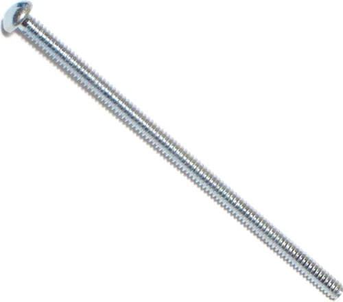 Miniatura 13 de Hard-to-Find Fastener 014973315559 Tornillos de máquina redondos ranurados, 8-32 x 3-1/2, pieza-15, zinc