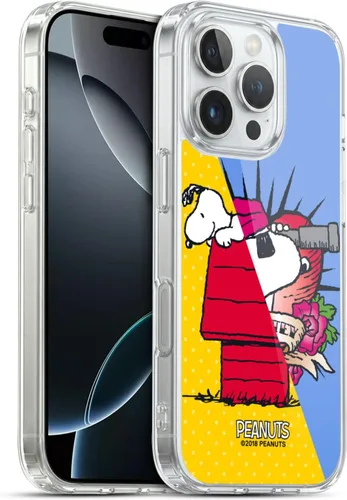 Miniatura 146 de Head Case Designs Funda de gel con licencia oficial de Peanuts Snoopy & Woodstock Halfs and Laughs [protección de grado militar] compatible