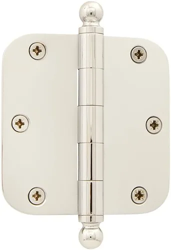 Miniatura 10 de Grandeur Hardware 824304 Bisagra residencial con punta de bellota de 3.5 pulgadas con esquinas de radio de 5/8 pulgadas en peltre antiguo