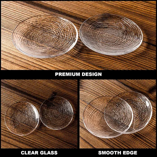 Miniatura 3 de Juego de 2 cucharas de café de cristal, soporte para cuchara de café redondo transparente para decoración de estación de café, estufa, encimera