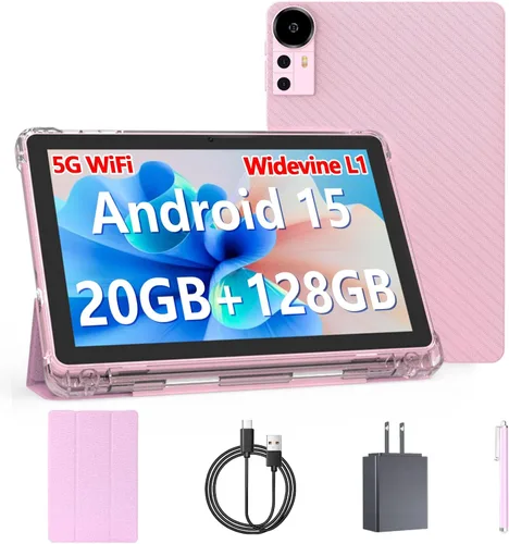 Miniatura 9 de Tableta Android 15 de 10 pulgadas, tabletas de 20 GB RAM 128 GB ROM 2 TB expandible, tableta PC con procesador Quad-Core de 2.0 Ghz con estuche