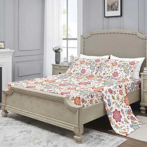 Miniatura 7 de YIYEA Sábanas Twin – Estampado floral – Sábanas de microfibra cepillada de lujo – Juego de sábanas Twin ligeras, transpirables y refrescantes – 04#