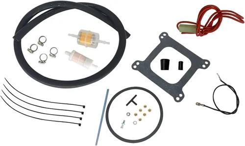 Miniatura 6 de 1826 18026 - Repuesto de carburador de 4 barriles para carburador Thunder AVS de 650 CFM, acabado satinado, orificio cuadrado todoterreno