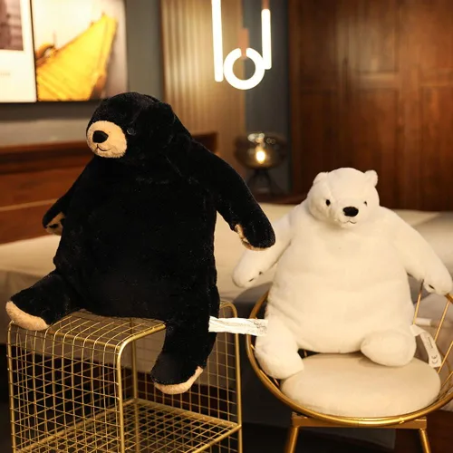 Miniatura 4 de Oso de Peluche de 23.6 Pulgadas Oso de Peluche de Peluche Oso de Peluche de Selva Animal de Peluche de Muñeca Decoración del Hogar Regalo para Niños