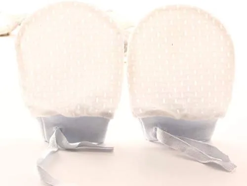 Miniatura 7 de Lindos guantes de algodón para niños y niñas, guantes ajustables con cordón ajustable para bebés