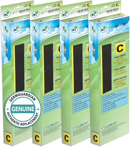 GermGuardian Filtro C HEPA Puro Genuino Filtro Purificador de Aire, Elimina el 99.97% de Contaminantes, Humo de Incendios Forestales, Olores, para