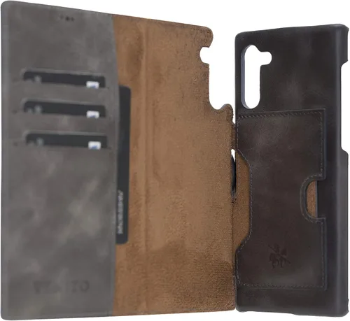 Miniatura 173 de Venito Florence - Funda de piel compatible con Samsung Galaxy S9, extra segura con bloqueo RFID, cartera desmontable para teléfono (gris decolorado)