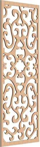 Miniatura 19 de Smithfield Paneles de pared decorativos de madera con calado, 13 3/8 pulgadas de ancho x 34 3/8 pulgadas de alto x 3/8 de alto, roble rojo rojo