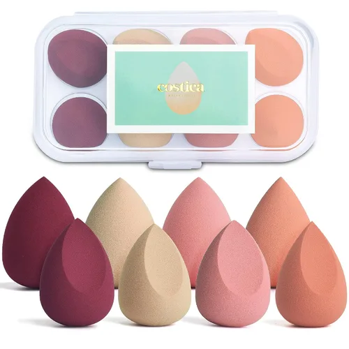 Miniatura 13 de COSTICA - Juego de esponjas de maquillaje, esponja de belleza, licuadora de maquillaje impecable para líquidos, multicolor, 4 piezas, serie