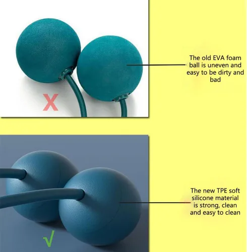 Miniatura 5 de Cuerda de saltar con peso sin cuerda cuerda de saltar sin cuerda cuerda de velocidad inalámbrica para entrenamiento de fitness en cualquier lugar