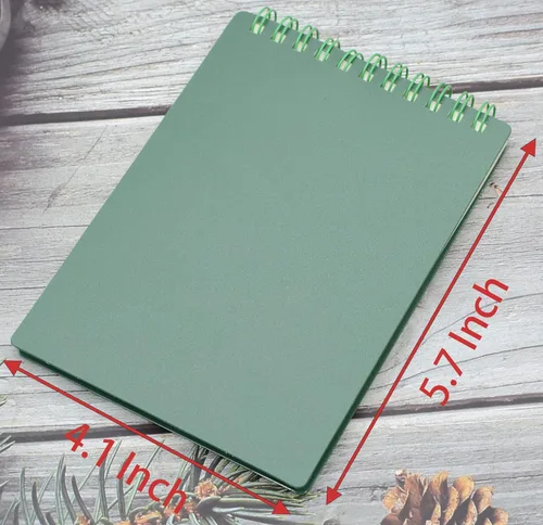 Miniatura 5 de Yansanido Cuaderno en Espiral con Encuadernación Superior, 4 Piezas, 4 Colores, Tamaño A6, Tapa Dura Gruesa de Plástico, Papel Rayado de 8 mm, 80