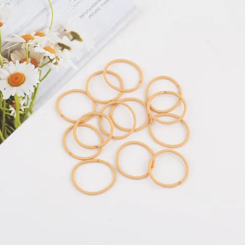 Miniatura 2 de 100 ligas para el pelo de bebé, bandas doradas para cabello fino, sin elásticos metálicos para el cabello, soporte para cola de caballo para niños