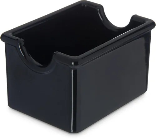 Carlisle FoodService Products Organizador de azúcar para cocinas, plástico, 20 paquetes, negro, pequeño