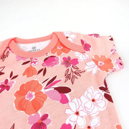 Miniatura 2 de HonestBaby Girls Organic Cotton Short Sleeve Bodysuits Multipack
