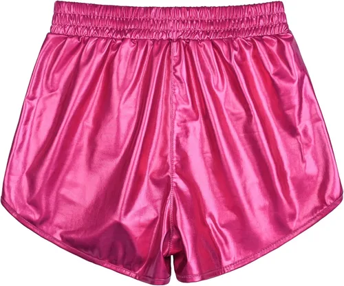 Miniatura 2 de Perfashion - Shorts metálicos brillantes para mujer