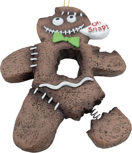 Miniatura 2 de Gingerbread Man Zombie Monster Cookie Oh Snap! Broken Leg Ugly Halloween Christmas Tree Ornament