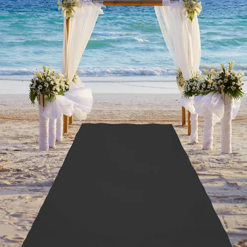Miniatura 2 de Boao Alfombra de pasillo de neopreno reutilizable de 10 x 2,3 pies, alfombra de piso de plástico antideslizante con respaldo de goma para pasillo
