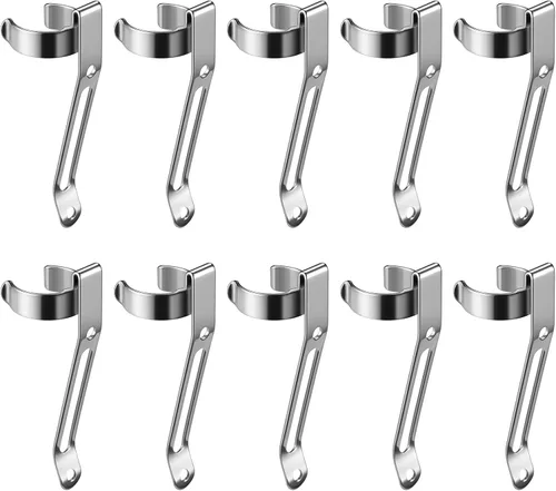 Miniatura 17 de Paquete de 10 linternas B101 – Clip duradero de acero inoxidable para bolígrafo y clip para tapa, cómodo de llevar