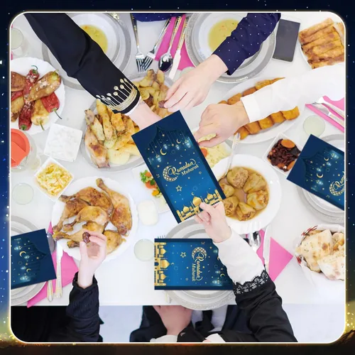Miniatura 5 de Yeaqee 100 servilletas Eid Mubarak Ramadán desechables de papel mexicano para fiesta de Cinco de Mayo, suministros de fiesta, taco, fiesta