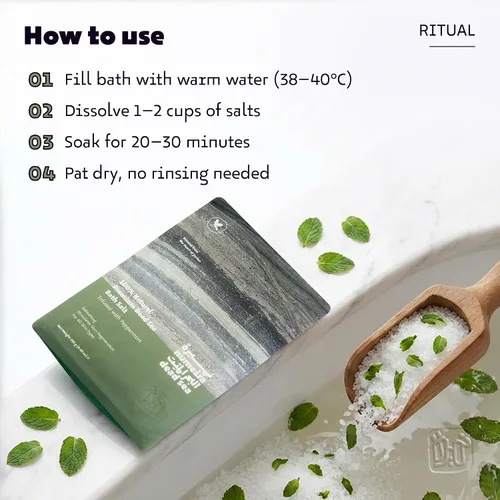 Miniatura 5 de Sales del Mar Muerto para remojar, relajante baño de sal para rejuvenecimiento corporal, sales de baño 100% naturales de sal gruesa del mar muerto